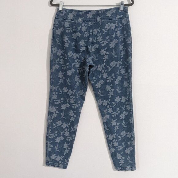 Versona Floral Denim Jeggings Size 8 Botanic Print Jeans - Picture 3 of 7